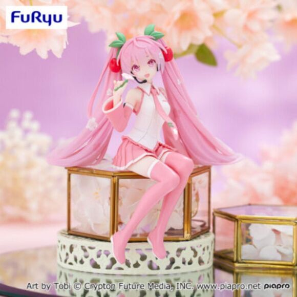 Hatsune Miku Sakura Miku Noodle Stopper Figure Pearl Color Ver. 2024 Pink Miku - Picture 8 of 8
